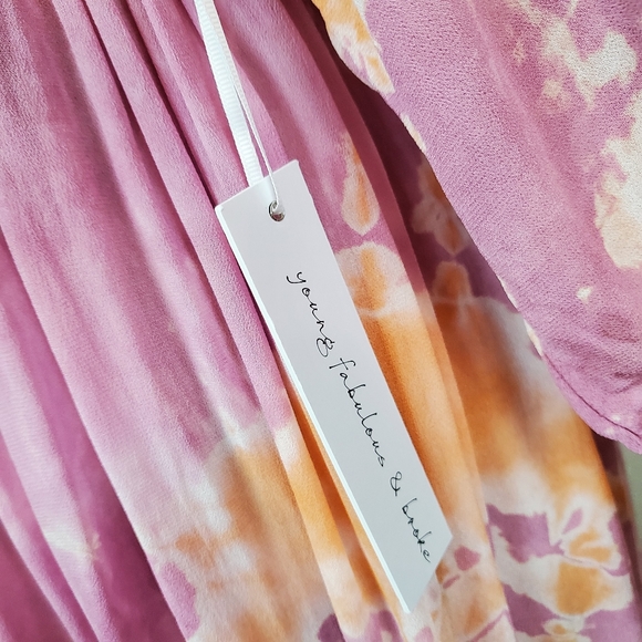 Young fabulous & broke tie dye dress size small - Picture 13 of 13